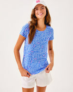 Etta Scoop Neck Top - Sunwashed Blue Seacrets
