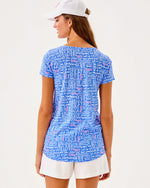 Etta Scoop Neck Top - Sunwashed Blue Seacrets