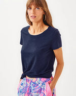 Etta Scoop Neck - True Navy
