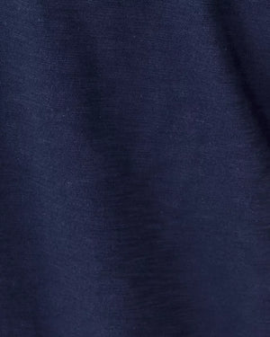 Etta Scoop Neck Top - True Navy