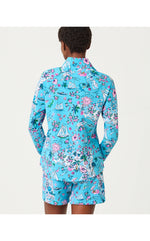 UPF 50+ Skipper Popover - Amalfi Blue Lillys Roadtrip