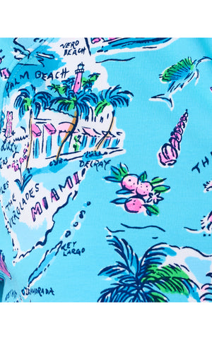 UPF 50+ Skipper Popover - Amalfi Blue Lillys Roadtrip