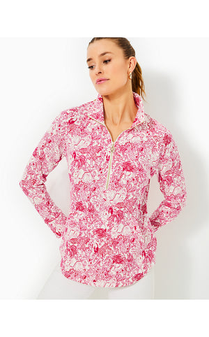 UPF 50+ Skipper Popover - Raspberry Rouge Animal Magnetism