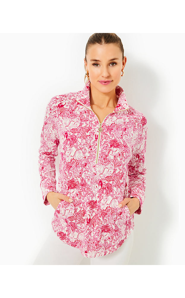 UPF 50+ Skipper Popover - Raspberry Rouge Animal Magnetism