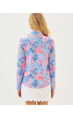 UPF 50+ Leona Zip-Up Jacket - Multi Elephant Splash