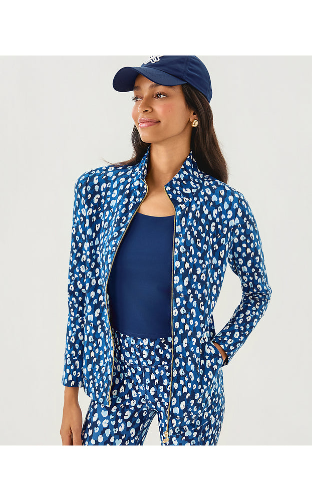 UPF 50+ Leona Zip-Up Jacket - Starlight Navy You’re An Animal