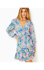 Cristiana Long Sleeve Stretch Dress - Conch Shell Pink - Rumor Has It