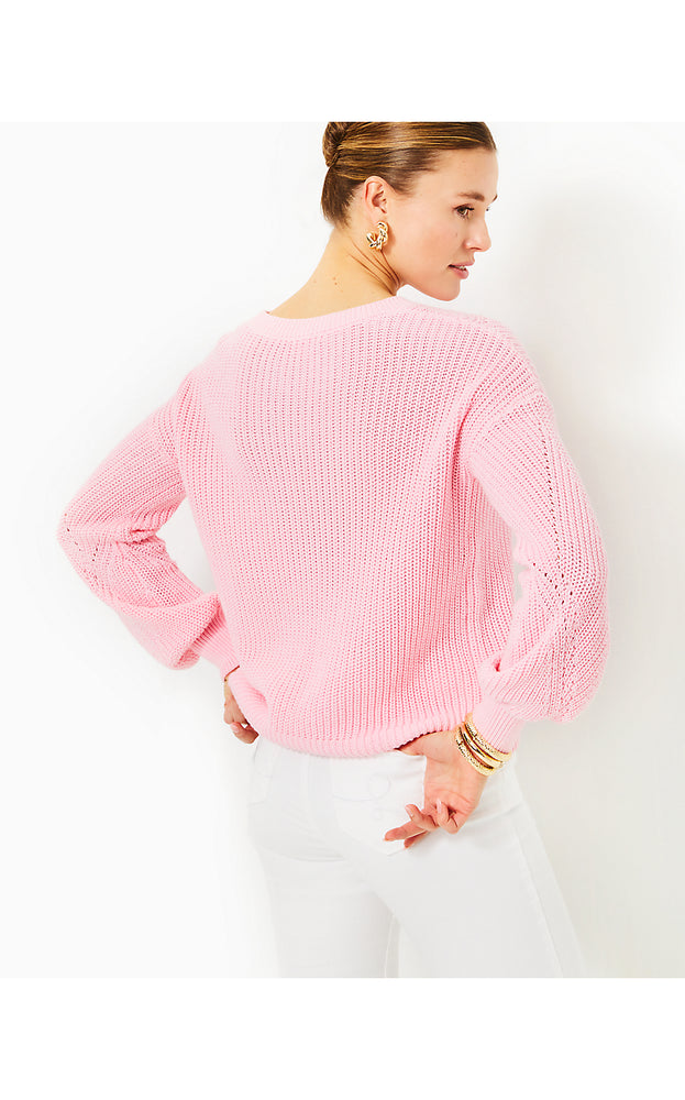 Bristow Cotton Sweater - Conch Shell Pink