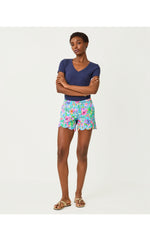 Buttercup Knit Short - Amalfi Blue Alligator Isle
