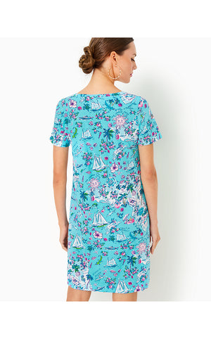 Cody T-Shirt Dress - Amalfi Blue - Lillys Roadtrip