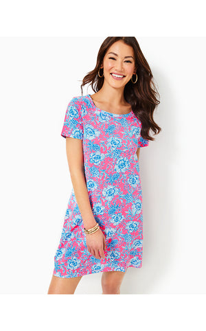 Cody T-Shirt Dress - Roxie Pink Wave N Sea