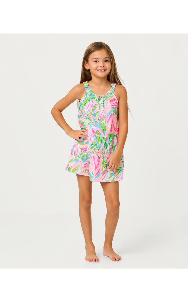Girls Mini Loro Dress  - Multi Croc My World