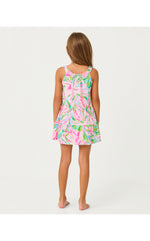 Girls Mini Loro Dress  - Multi Croc My World