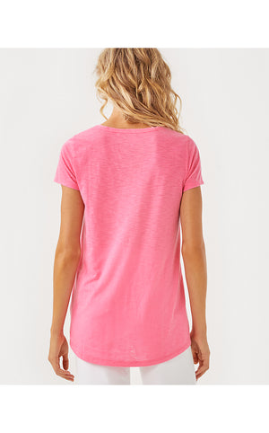 Etta Scoopneck Top - Rousseau Pink