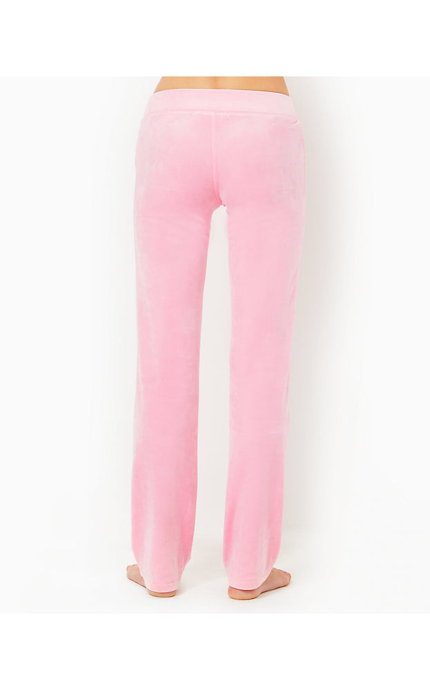 Dorsey Velour Pant - Conch Shell Pink