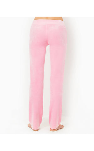 Dorsey Velour Pant - Conch Shell Pink