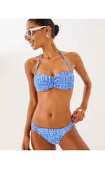 Clancy Bikini Bottom - Sunwashed Blue Seacrets