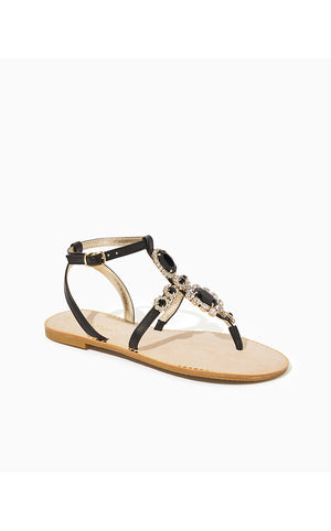 Katie Embellished Sandal - Noir