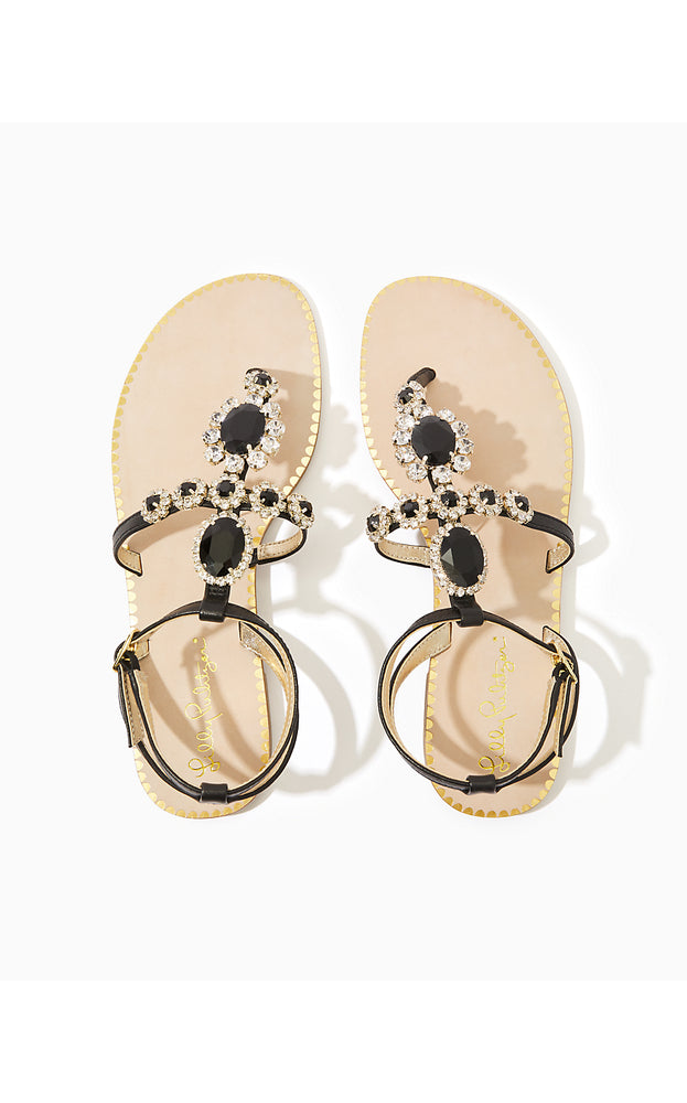 Katie Embellished Sandal - Noir