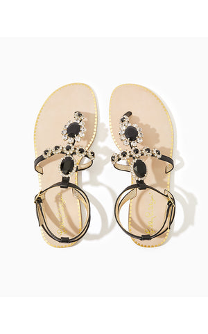 Katie Embellished Sandal - Noir