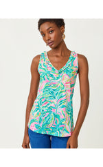 Gigi Ruffle Top - Multi One In A Melon