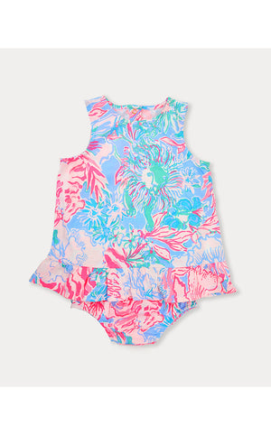 Claudia Infant Dress - Blue Peri Viva La Lilly