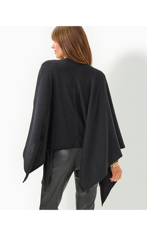 Terri Sweater Wrap - Black Metallic