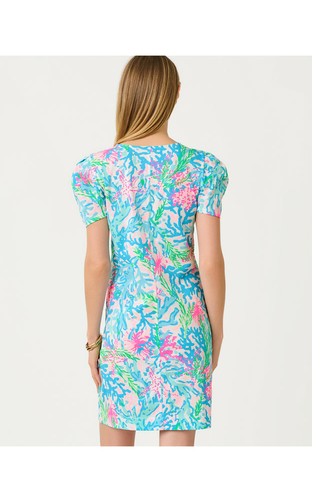Aleece Short Sleeve Dress - Multi Coral Bay