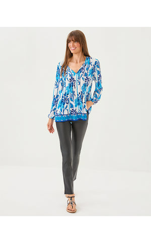 Marilina Tunic Top - Coconut Swayin In The Breeze Engineered