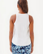 UPF 50+ Luxletic Westley Tank Top - Resort White