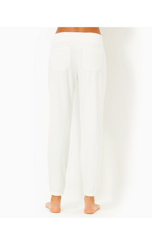 28" Mallie Velour Pant - Coconut