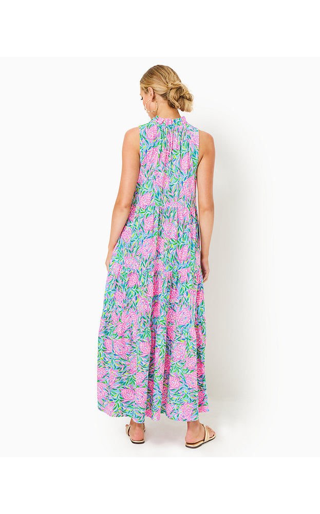 Malone Cotton Maxi Dress - Frenchie Blue - Turtley In Love