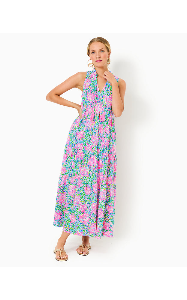 Malone Cotton Maxi Dress - Frenchie Blue - Turtley In Love