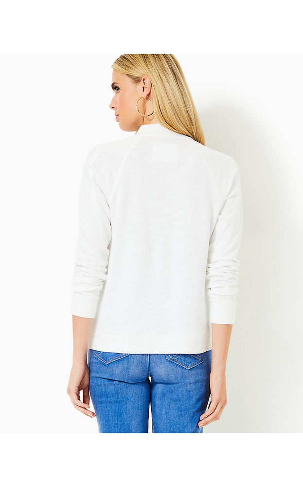 Luxletic Ashlee Half-Zip Pullover - Resort White