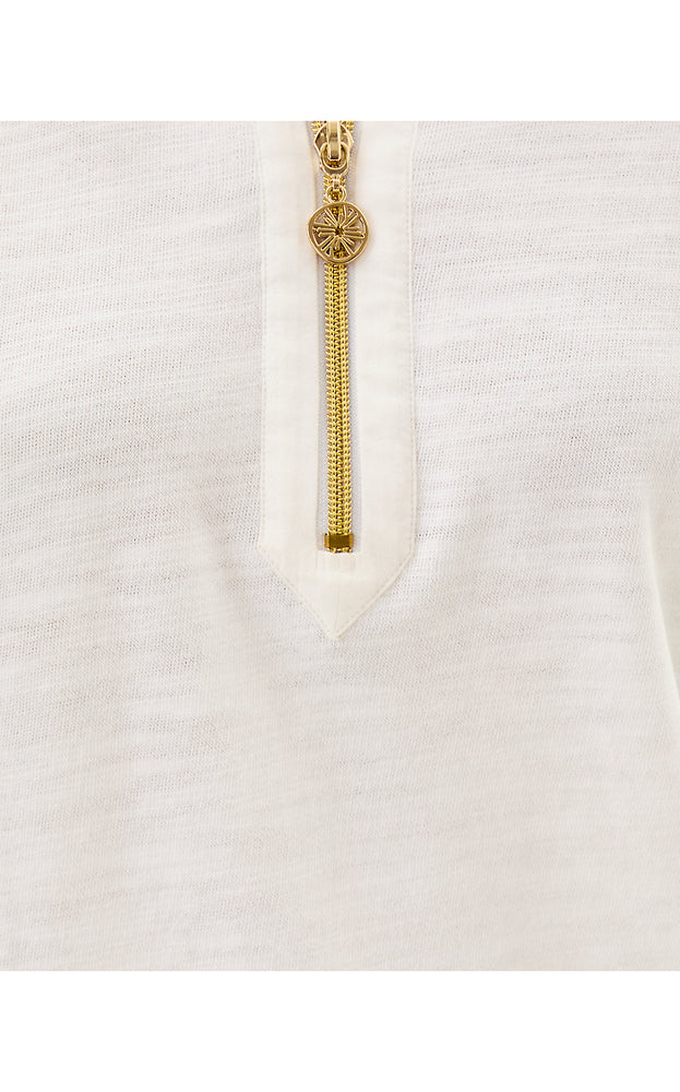 Ashlee Half-Zip Pullover - Resort White