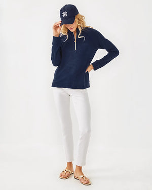 Ashlee Half-Zip Pullover - True Navy