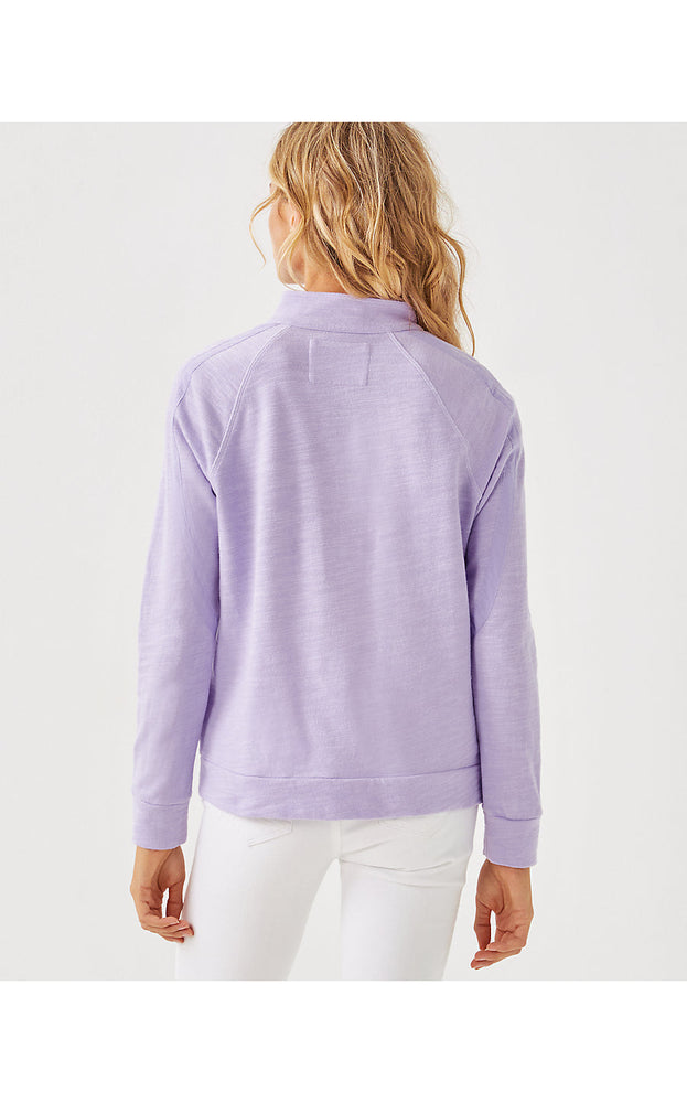 Luxletic Ashlee Half- Zip Pullover - Water Hyacinth