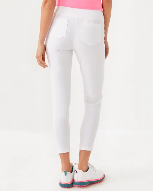 UPF 50+ Luxletic 28" Corso Pant - Resort White