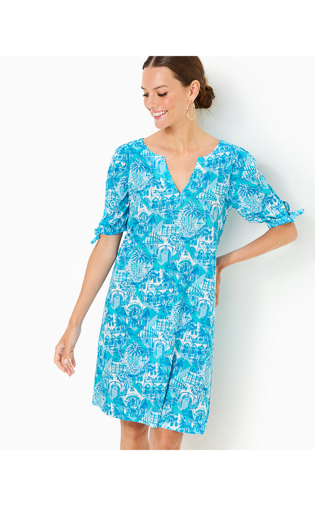 Easley T-Shirt Dress - Amalfi Blue - Sunny State Of Mind