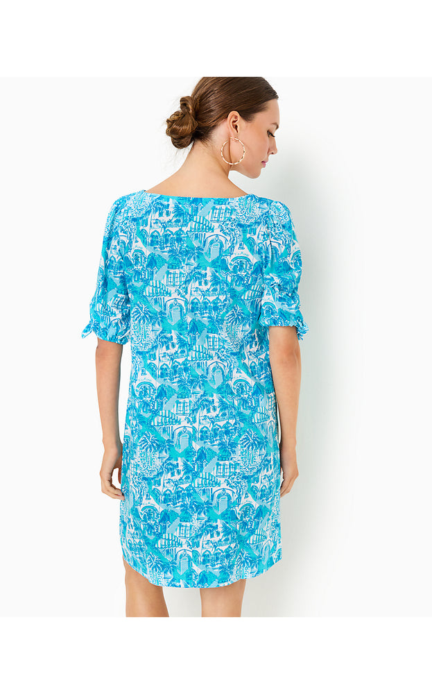 Easley T-Shirt Dress - Amalfi Blue - Sunny State Of Mind