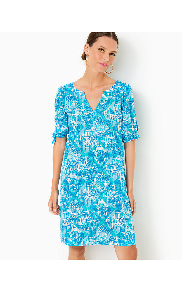 Easley T-Shirt Dress - Amalfi Blue - Sunny State Of Mind