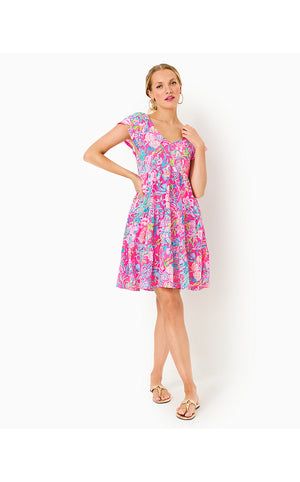 Kawai Flutter Sleeve Dress - Pink Isle - Shell Me Something Good