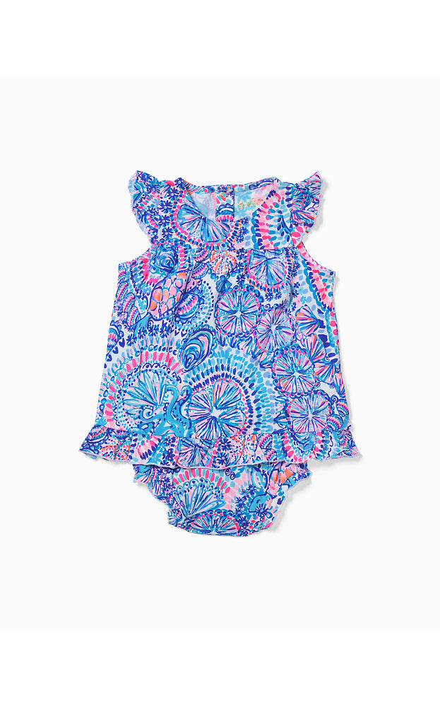 Cecily Infant Dress - Blue Grotto - Commotion In The Ocean