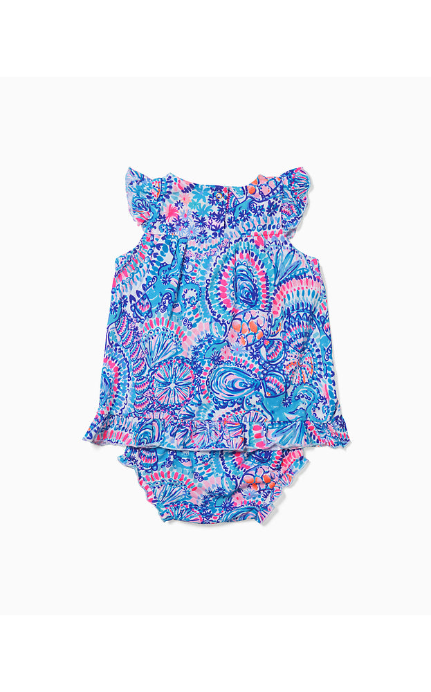 Cecily Infant Dress - Blue Grotto - Commotion In The Ocean