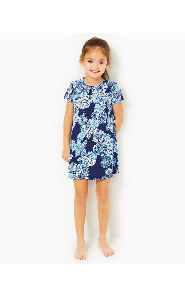 
            
                Load image into Gallery viewer, Girls Mini Cody Cotton Dress - Low Tide Navy - Bouquet All Day
            
        