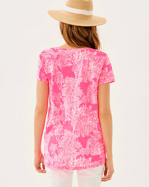 Etta V-Neck Top - Roxie Pink - PB Anniversary Toile