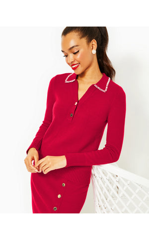 
            
                Load image into Gallery viewer, Lizona Sweater - Poinsettia Red
            
        
