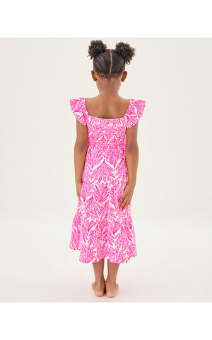 Girls Mini Jilly Midi Dress - Pink Bliss Shady Babe