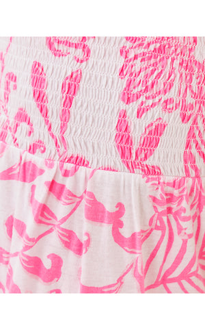 Girls Mini Jilly Midi Dress - Rousseau Pink Glisten In The Sun