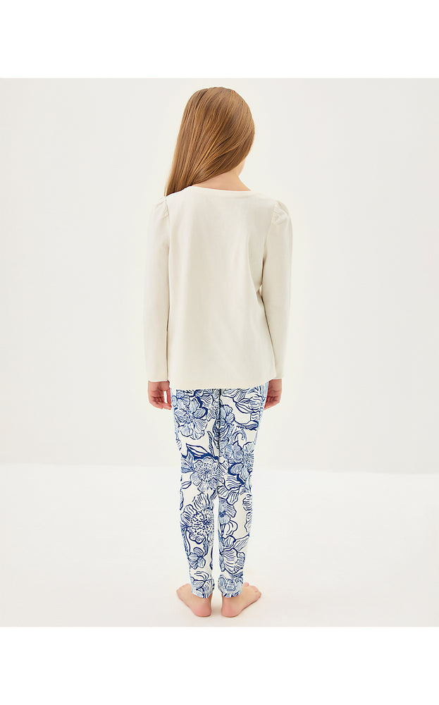 Girls UPF 50+ Mini Weekender Legging - Coconut Unforgettable